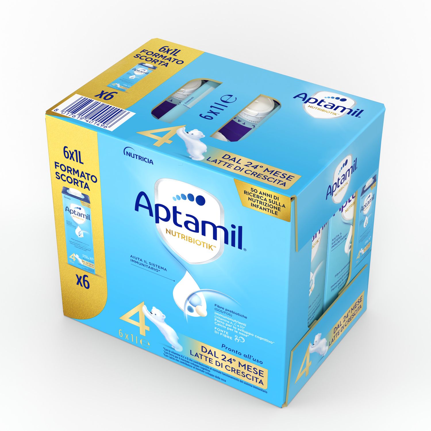 Latte di crescita gum 4 6x1000ml - aptamil - Aptamil