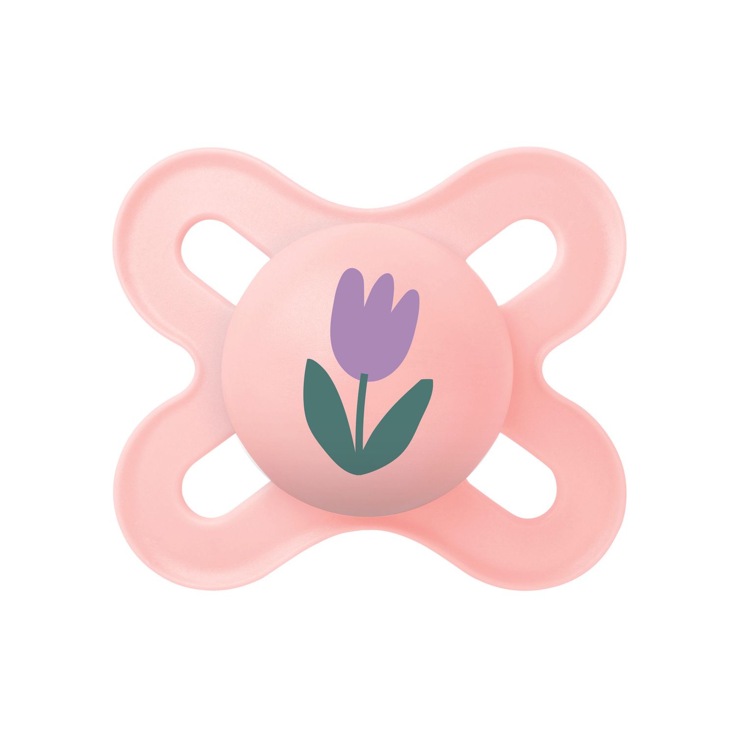 Mam original start succhietto 0-2 mesi (set da 2), ciuccio mam 0-2 mesi con tettarella ortodontica in silicone, rosa/lilla - Mam