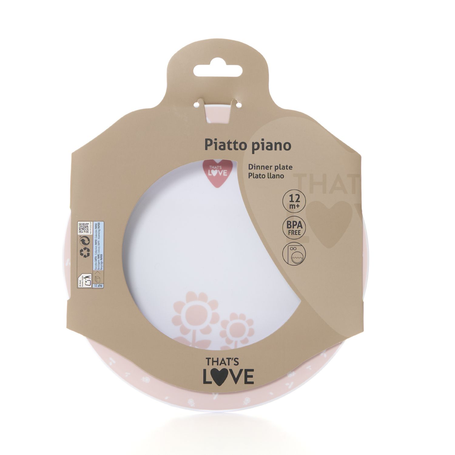 Piatto piano flower - that's love - That's Love