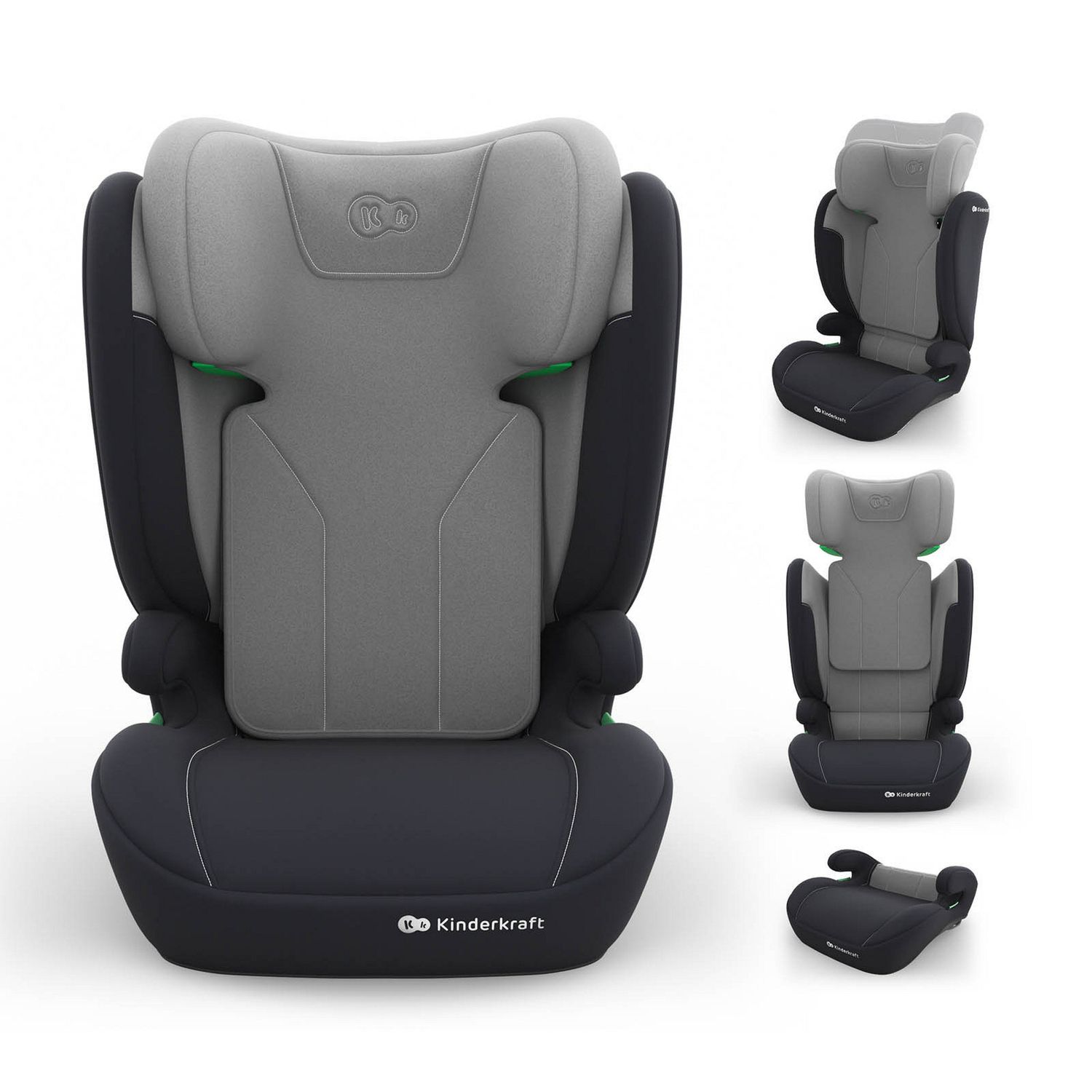 Seggiolino auto i-spark 2 grey i-size 100-150cm - grey - kinderkraft - KinderKraft