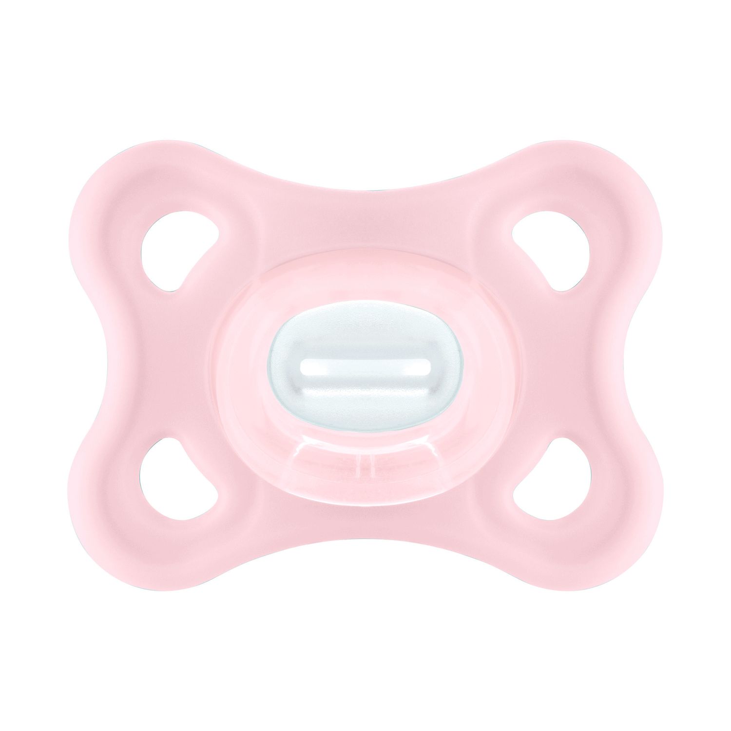 Mam comfort succhietto 3-12 mesi (set da 2), ciuccio mam 3-12 mesi in 100% silicone con design unico, rosa/neutro - Mam