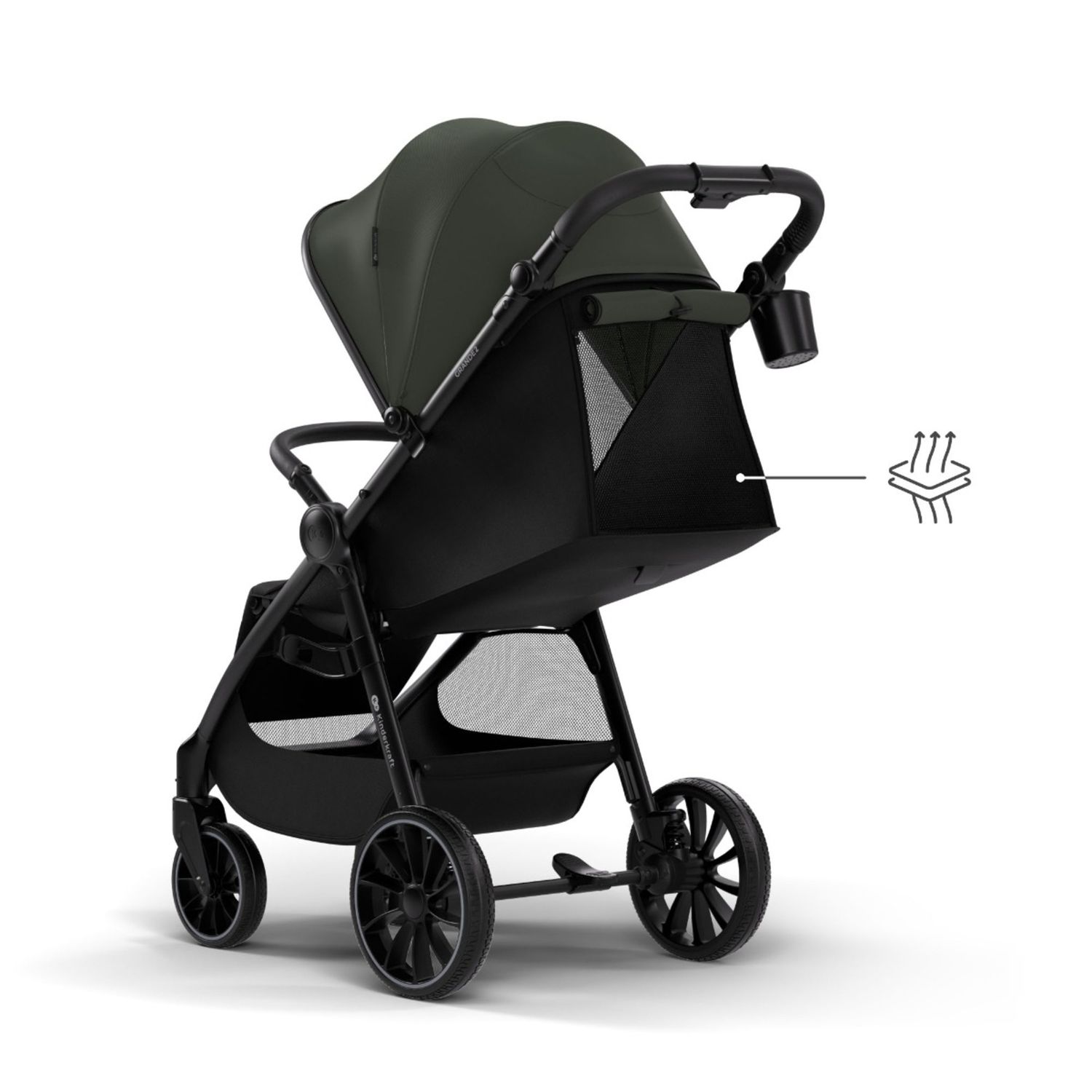 Passeggino grande 2 mystic green - kinderkraft - KinderKraft