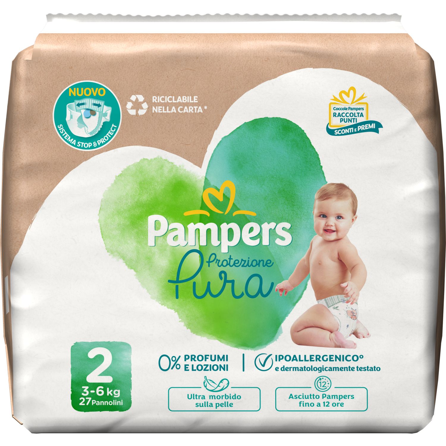 Pampers protezione pura mini x27 pezzi - Pampers