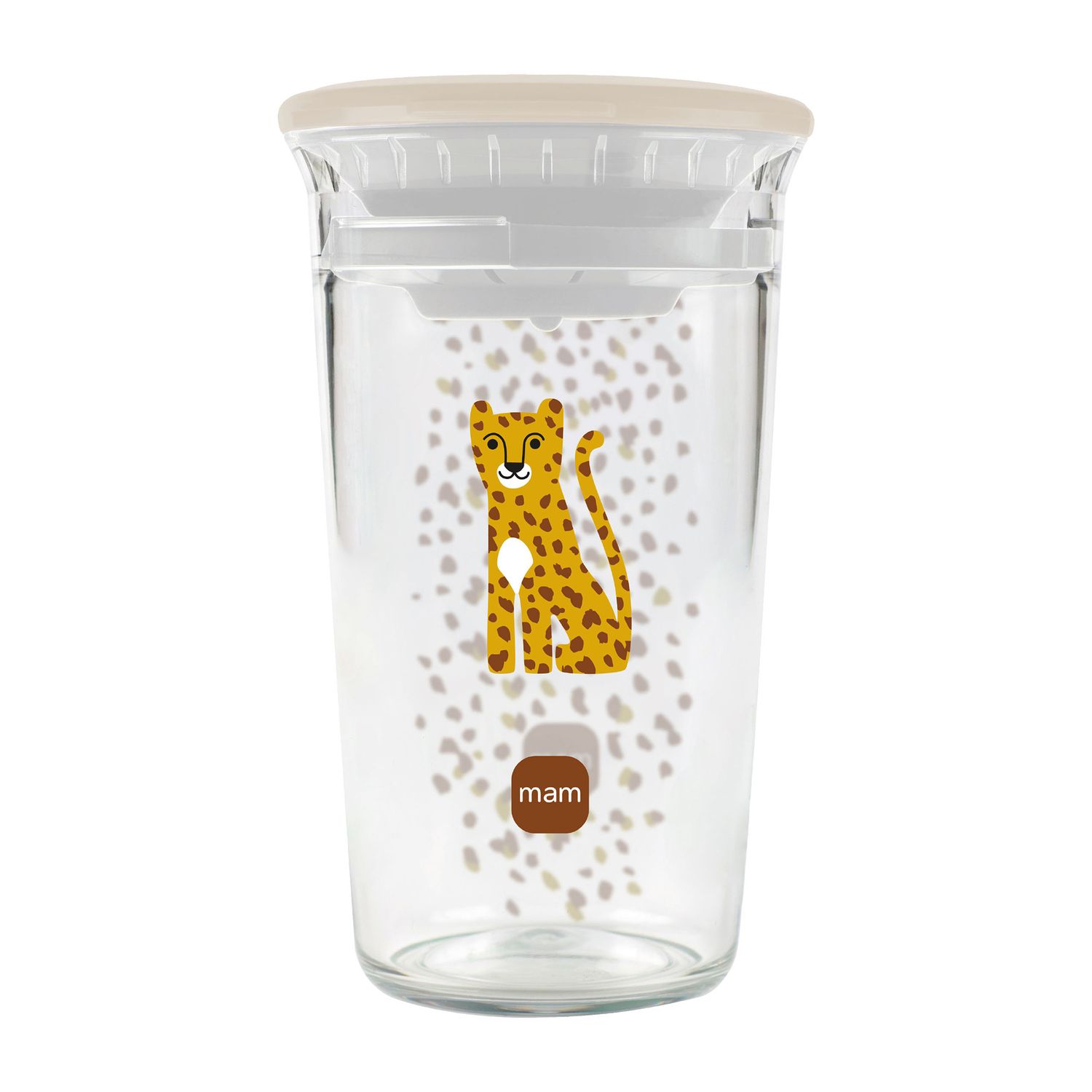 Mam easy to drink cup 360° (290 ml), tazza bambini 8m+ con valvola 360° a prova di perdita, neutro - Mam