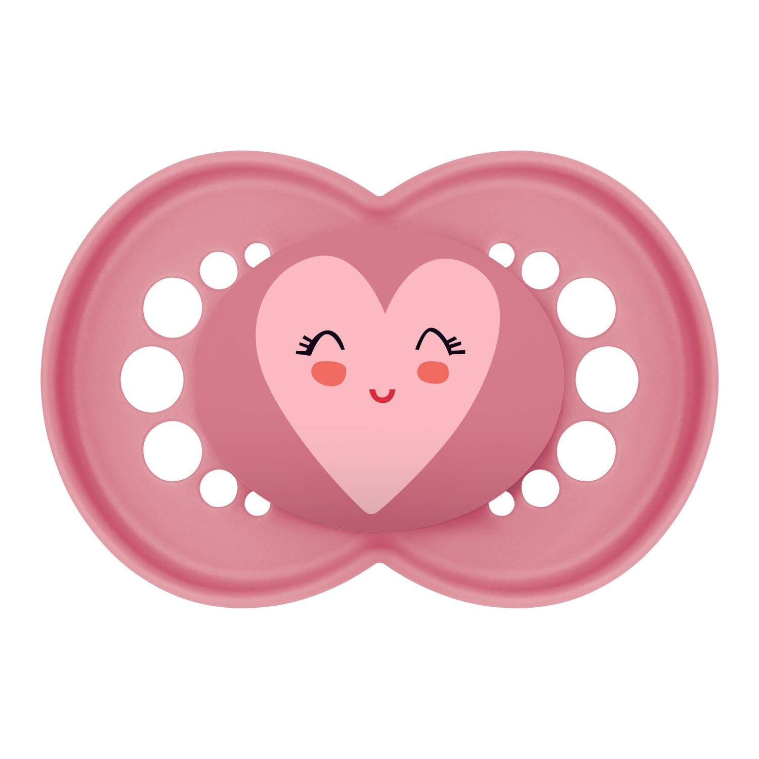 Mam original succhietto 6+ mesi (set da 2), ciuccio mam 6-16 mesi con tettarella ortodontica in silicone, rosa/neutro - Mam
