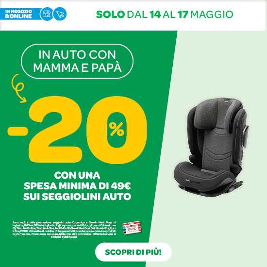 🚗 SEGGIOLINI AUTO -20%🚗