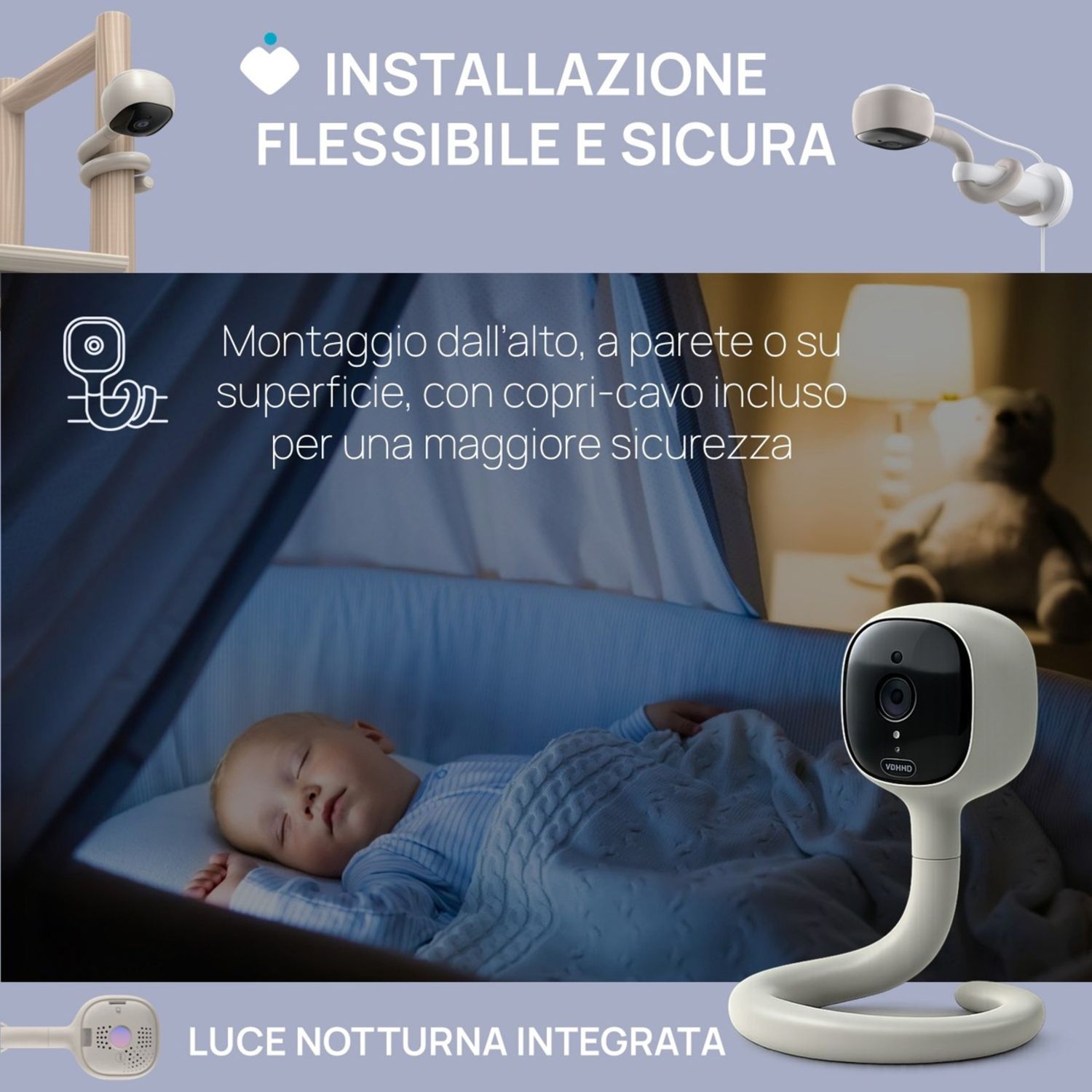 Video baby monitor wi-fi smart ai - chicco - Chicco