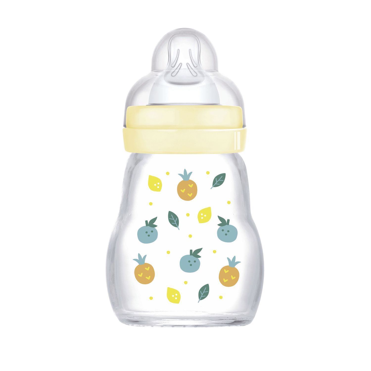 Mam biberon feel good 170 ml, biberon vetro pregiato resistente alle alte temperature, neutro - Mam