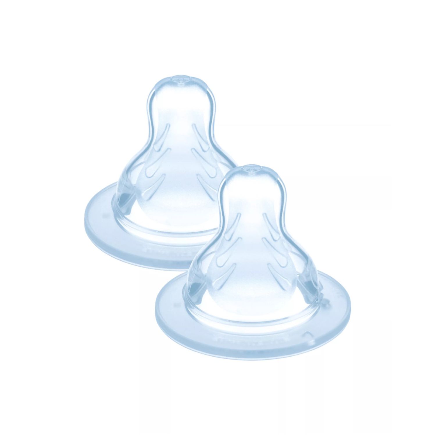 Mam tettarella misura 1 (set da 2), tettarella mam piatta e simmetrica in morbido silicone skinsoft, 0+ mesi - Mam