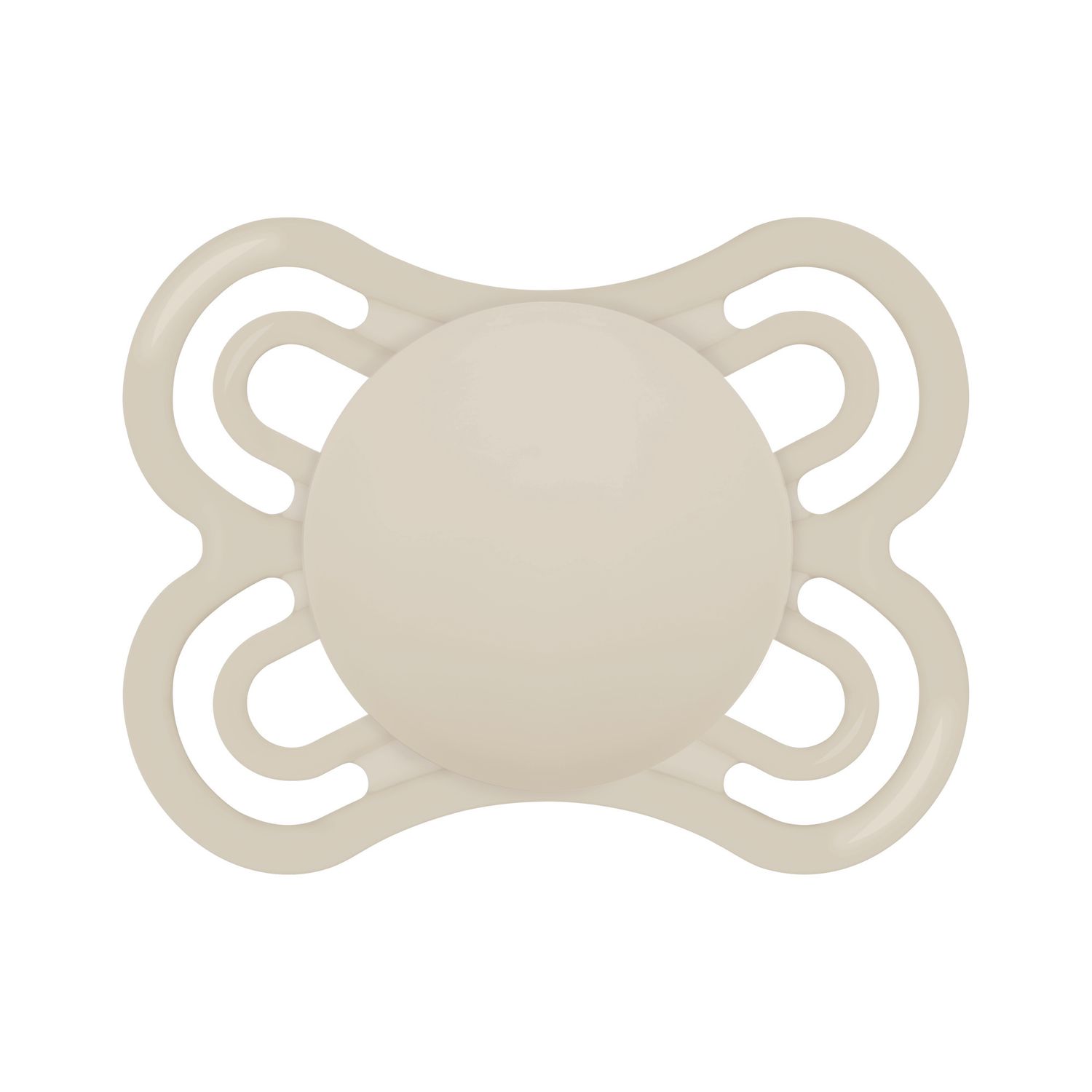 Mam perfect confezione doppia succhietto 2-6 mesi (set da 2), ciuccio mam 2-6 mesi in silicone per un sano sviluppo orale, neutro - Mam