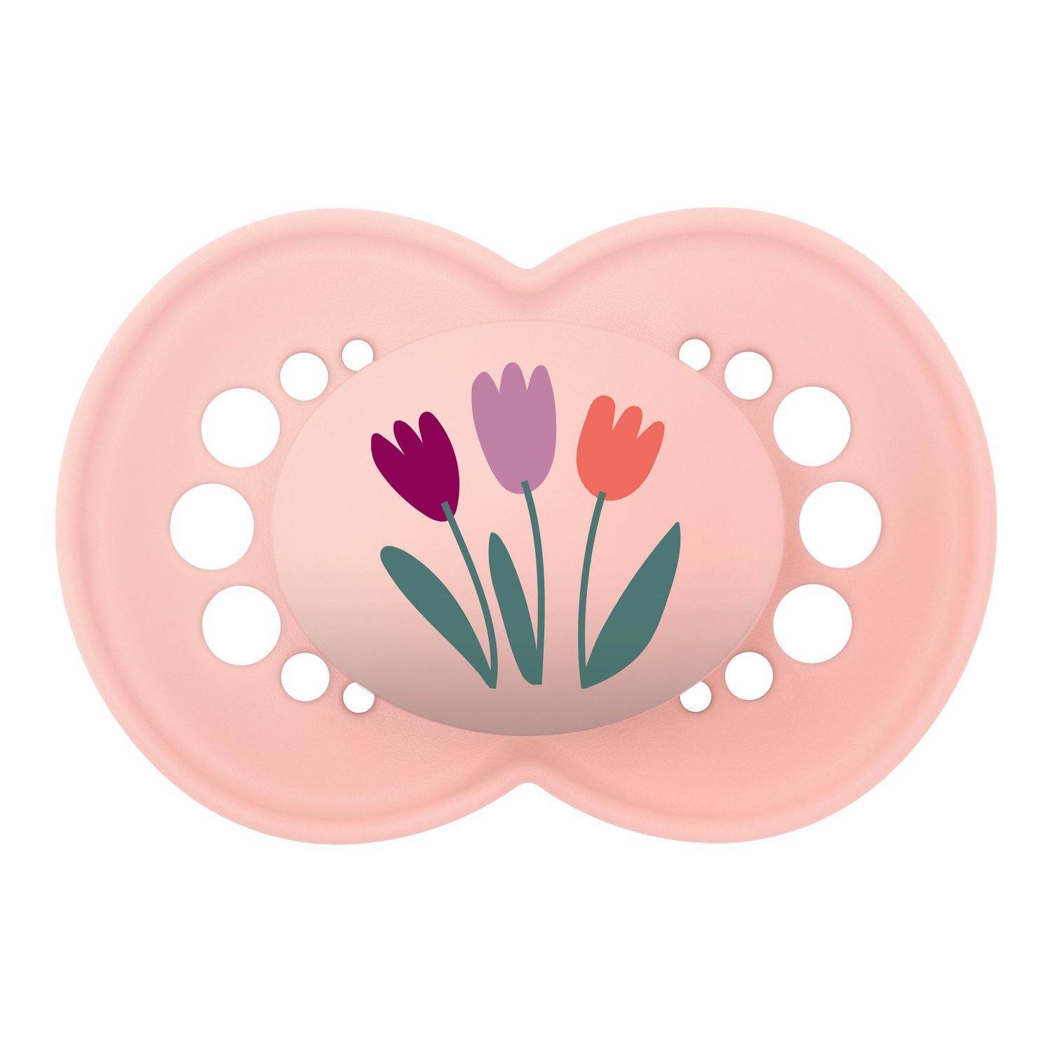Mam original succhietto 16+ mesi (set da 2), ciuccio mam 16 36 mesi silicone con tettarella ortodontica, rosa/lilla - Mam