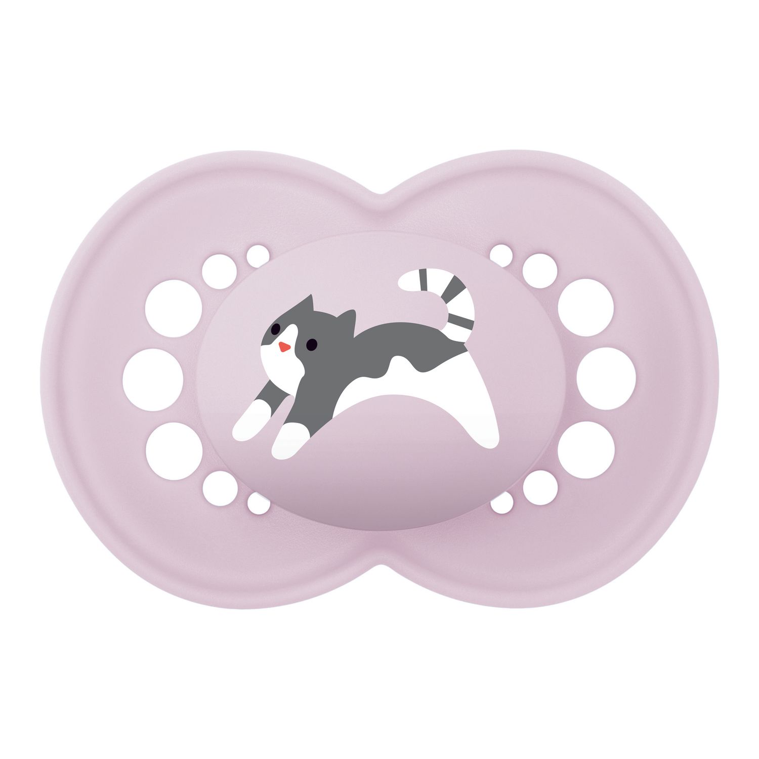Mam original succhietto 16+ mesi (set da 2), ciuccio mam 16 36 mesi silicone con tettarella ortodontica, rosa/lilla - Mam