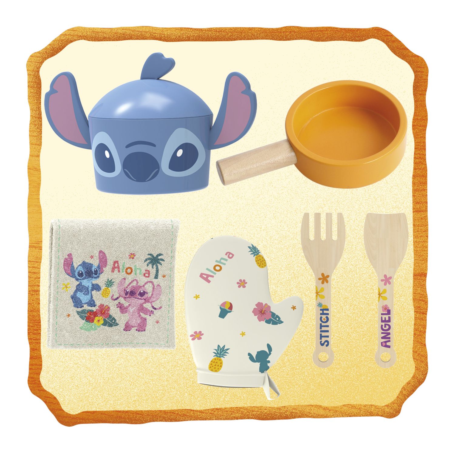 Cucina in legno aloha con luci e suoni – disney stitch - Wood N'play