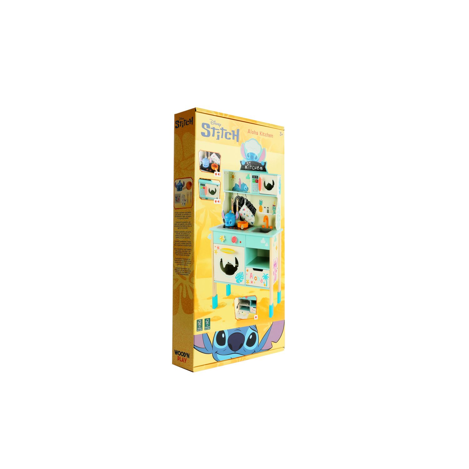 Cucina in legno aloha con luci e suoni – disney stitch - Wood N'play