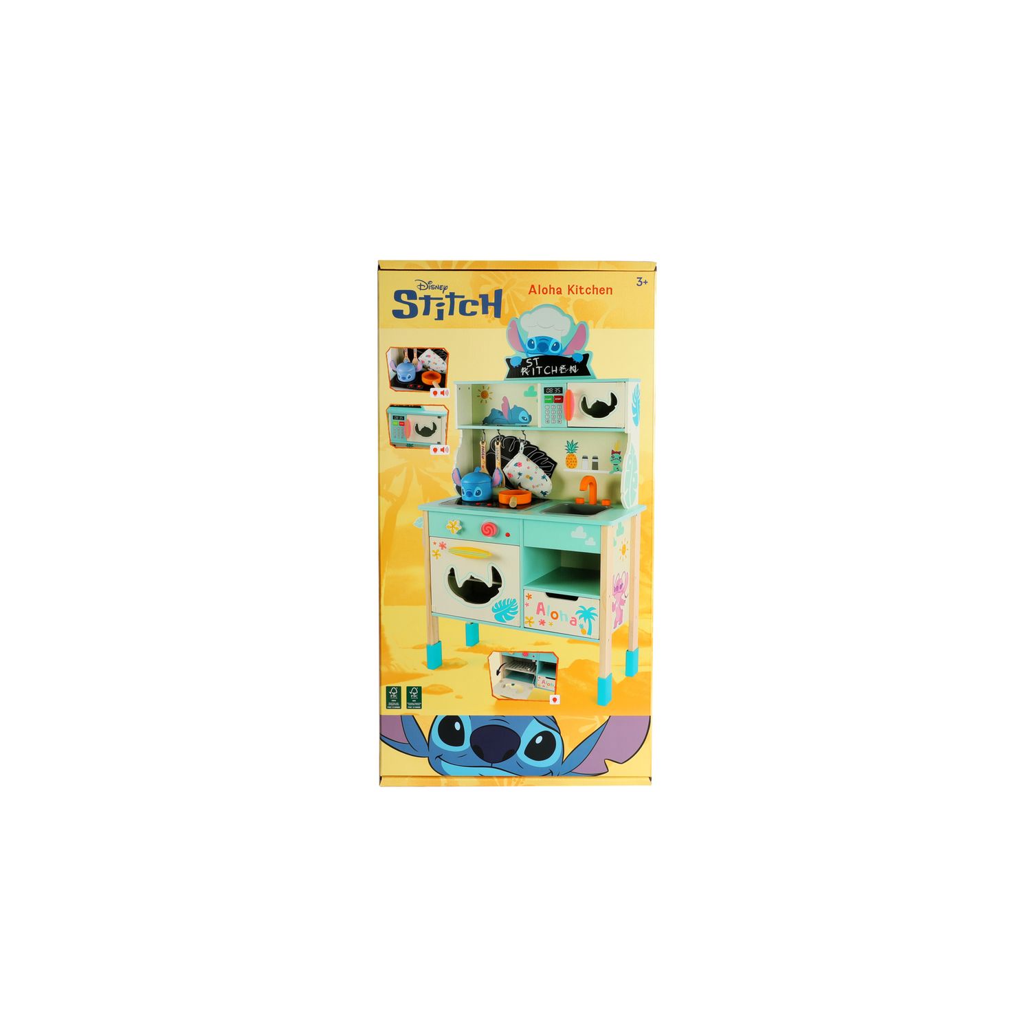 Cucina in legno aloha con luci e suoni – disney stitch - Wood N'play