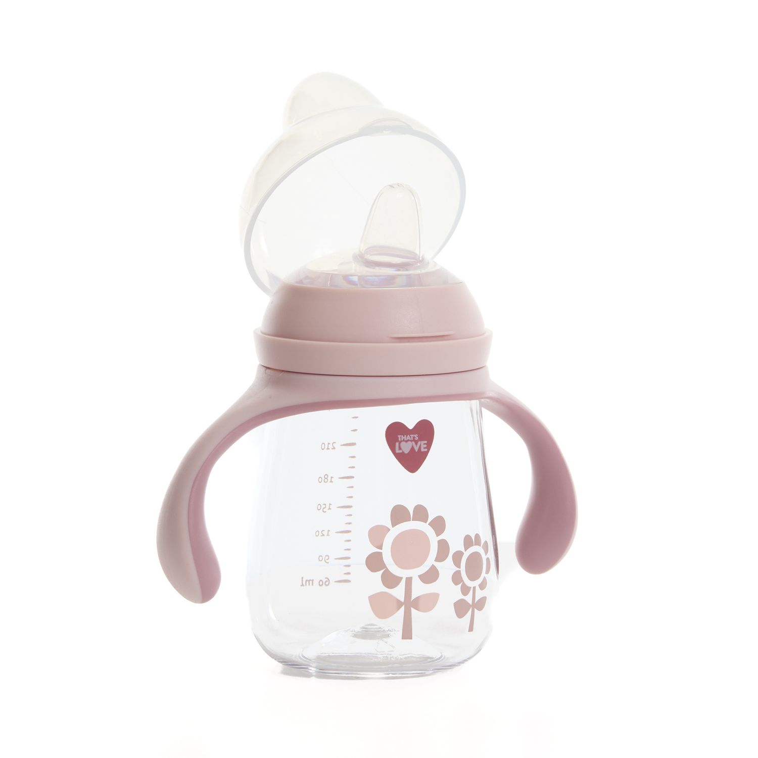 Tazza 6m+ flower 260 ml beccuccio silicone - that's love - That's Love