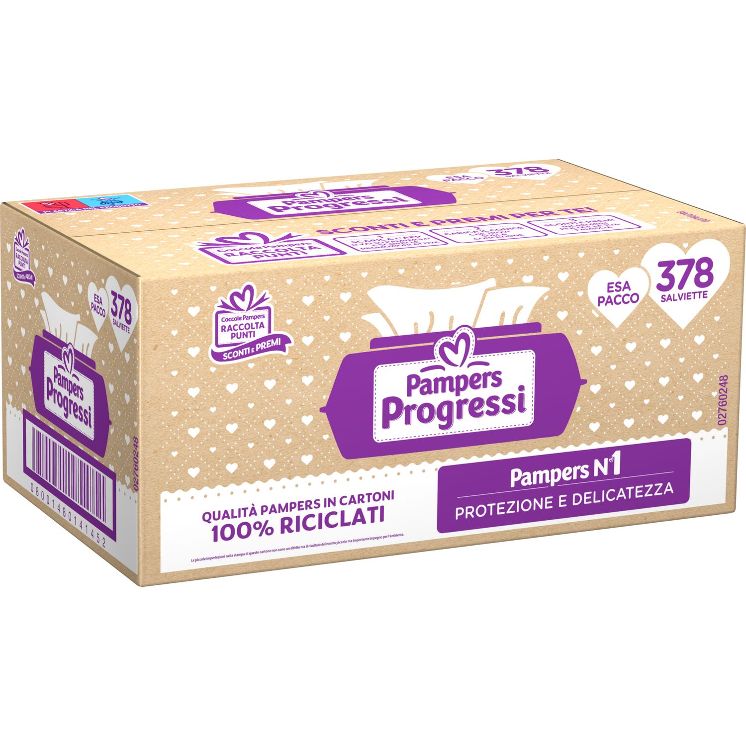 Salviette progressi 378 pz - pampers - Pampers