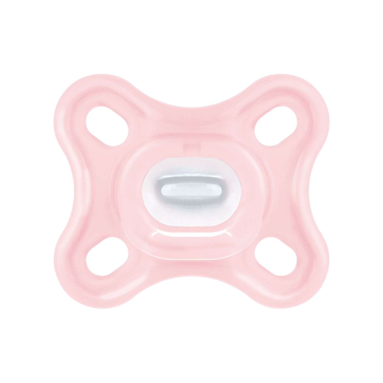 Mam comfort succhietto 0-3 mesi (set da 2), ciuccio mam 0-3 mesi in 100% silicone con design unico, rosa/neutro - Mam
