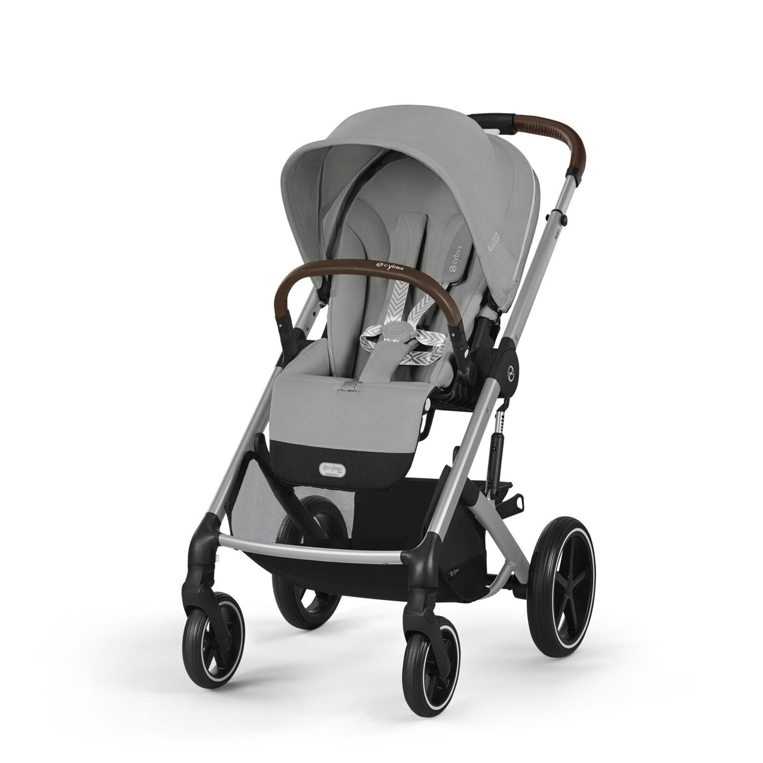 Trio balios s lux slv stone grey con navicella cots e seggiolino cloud g3 plus stone grey + adatt. - cybex - Cybex