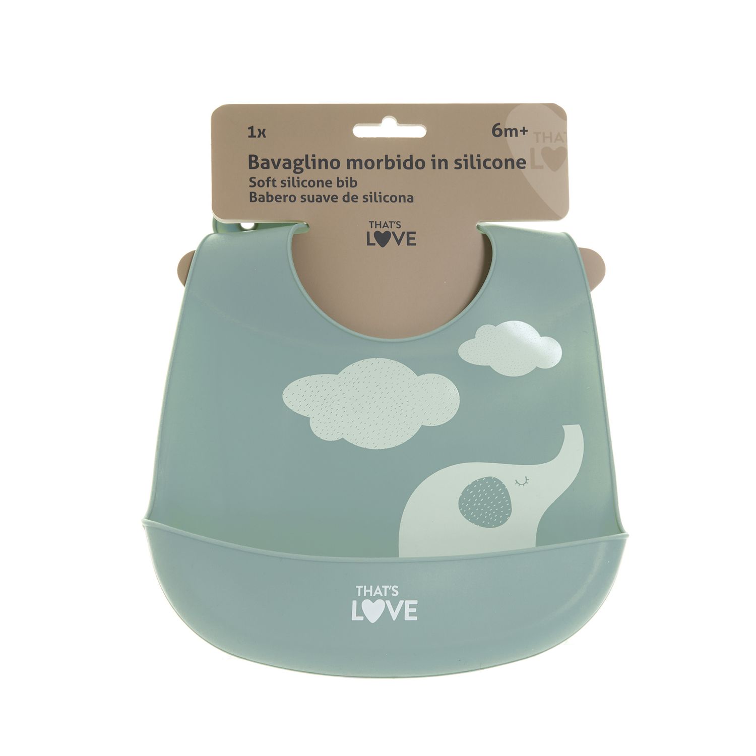 Bavaglino in silicone green - that's love - That's Love