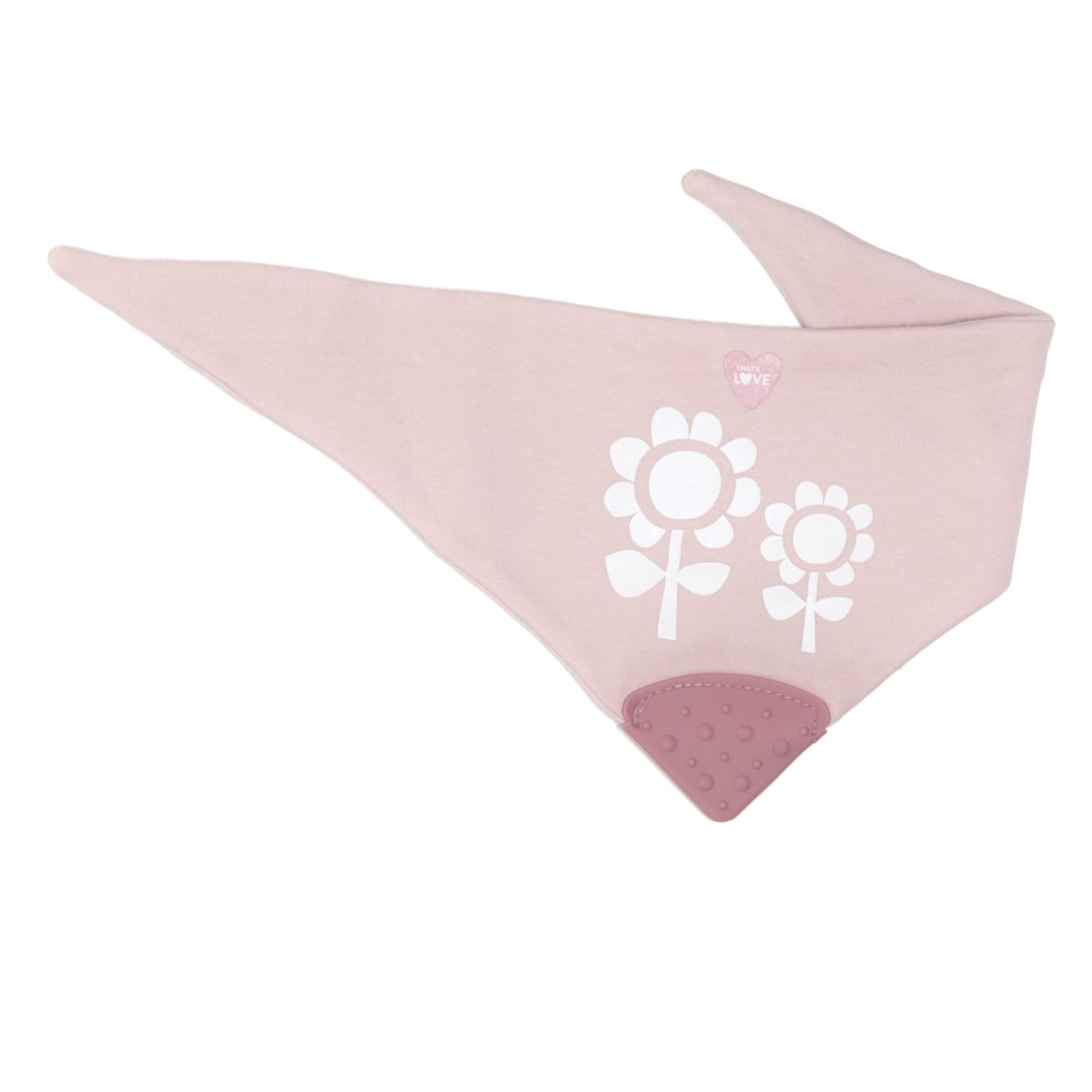 Bavaglino massaggiagengive flower pink - that's love - That's Love