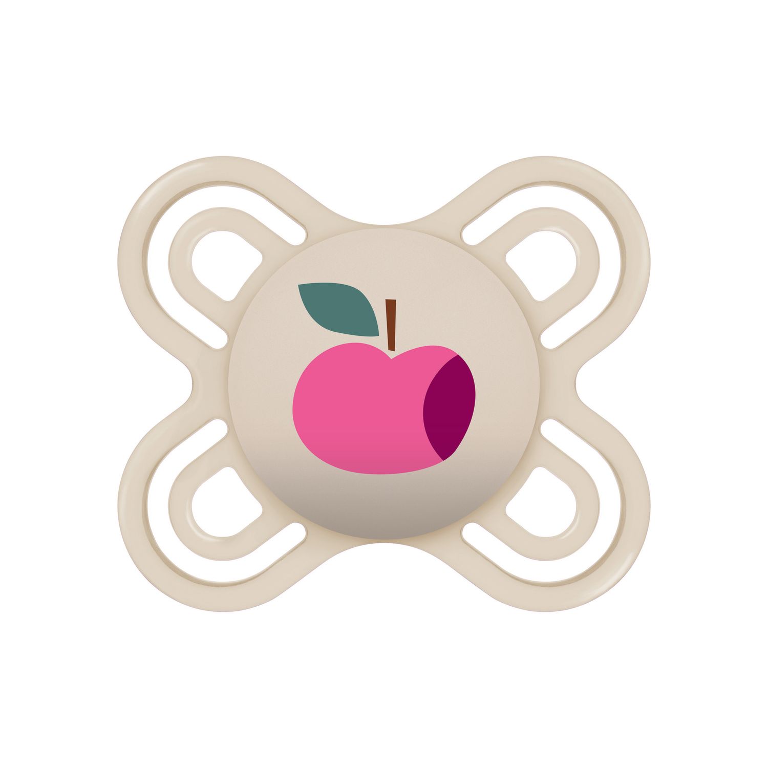Mam perfect start confezione doppia succhietto 0-2 mesi (set da 2), ciuccio mam 0-2 mesi in silicone per un sano sviluppo orale, rosa/neutro - Mam