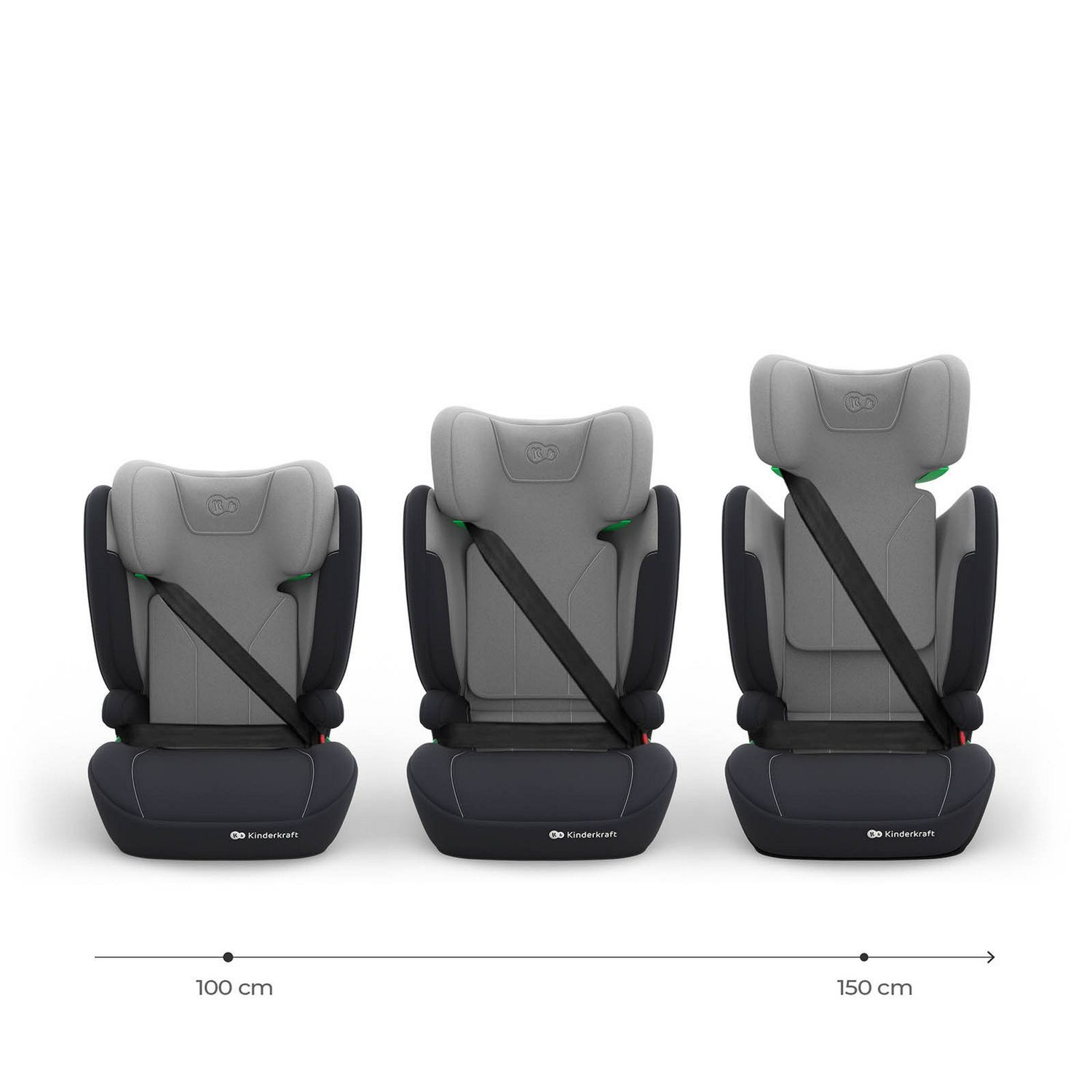 Seggiolino auto i-spark 2 grey i-size 100-150cm - grey - kinderkraft - KinderKraft