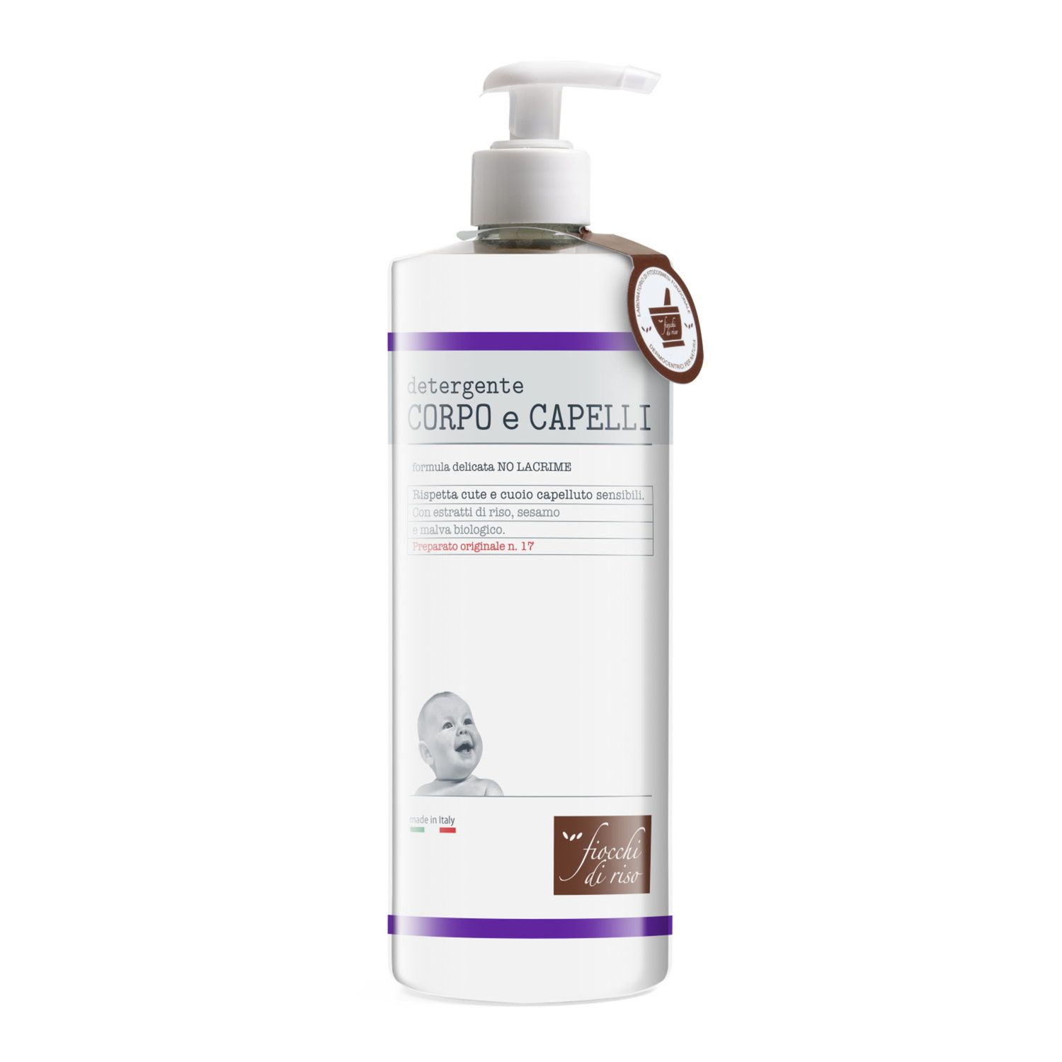 Detergente corpo e capelli 750 ml - fiocchi di riso - Fiocchi di Riso