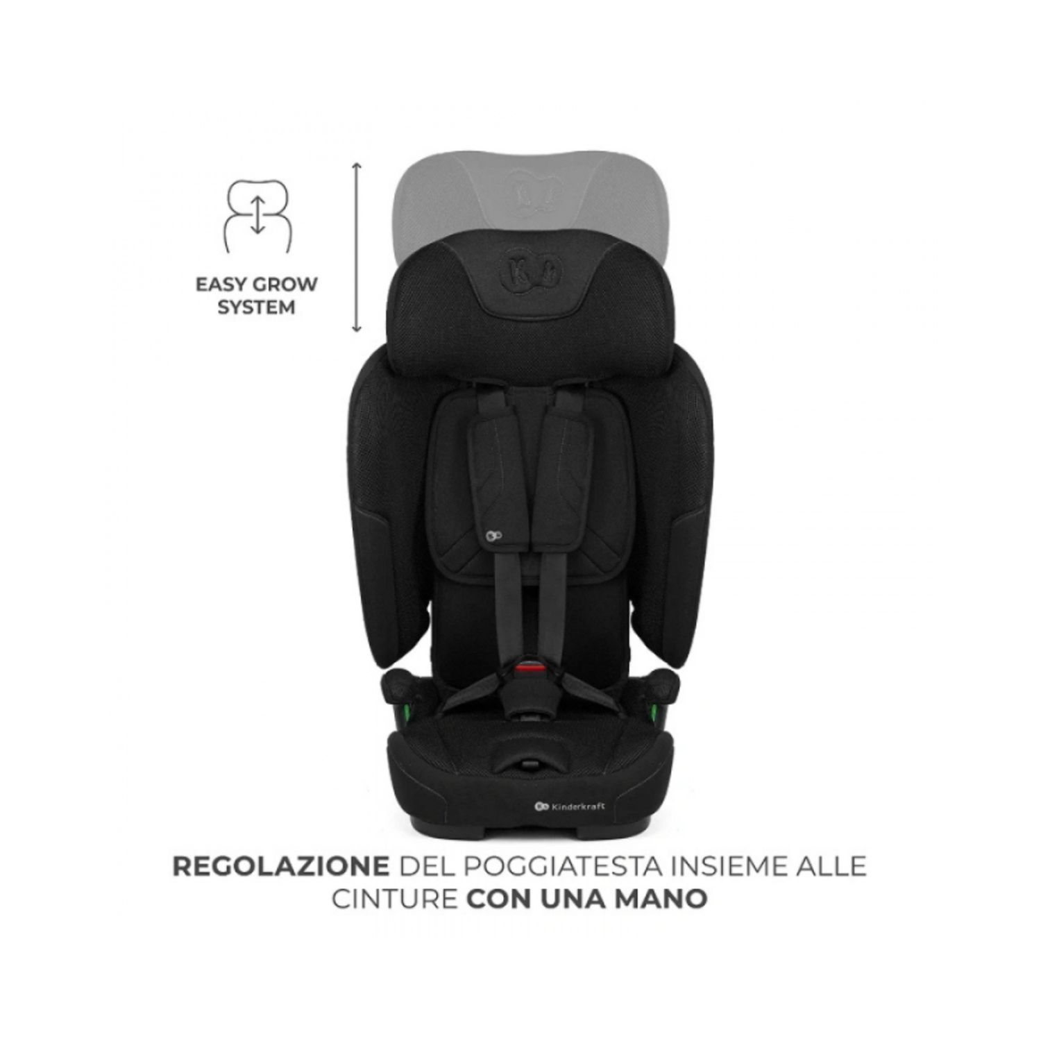 Seggiolino auto 76-150cm fix2go nero - kinderkraft - KinderKraft