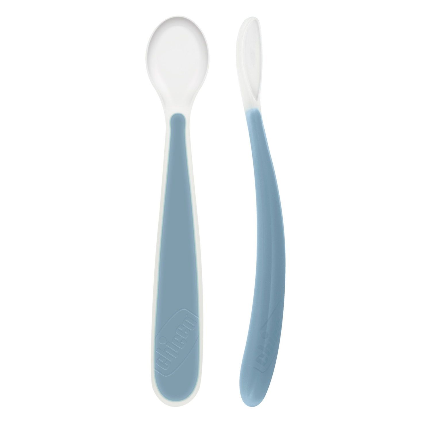 Cucchiaino soft doppio 6m+ azzurro  1 - chicco - Chicco