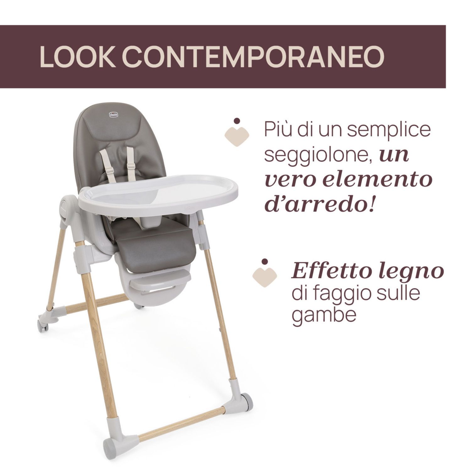 Seggiolone polly armonia scandinavian- chicco - Chicco