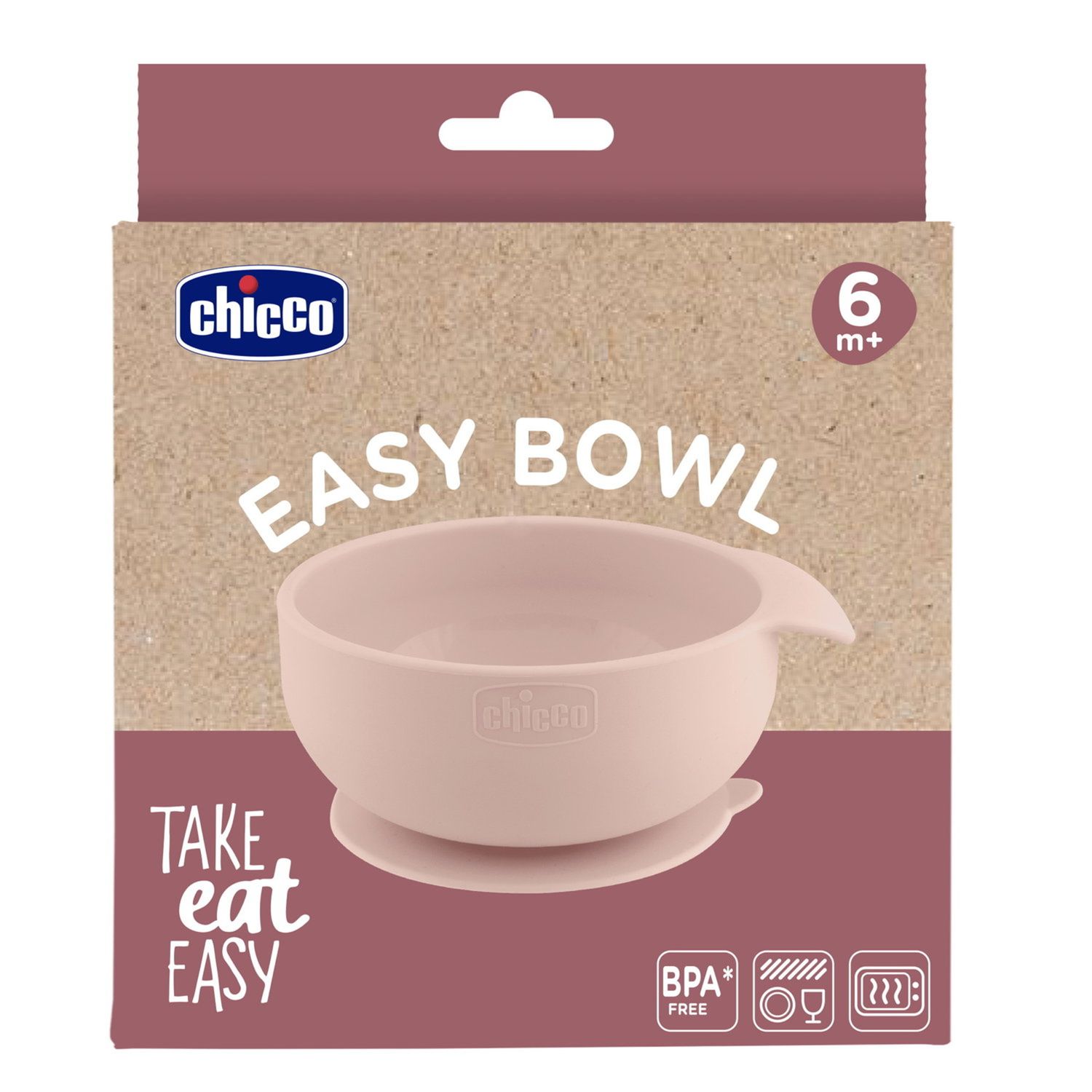Ciotola in silicone rosa 6m+ - chicco - Chicco