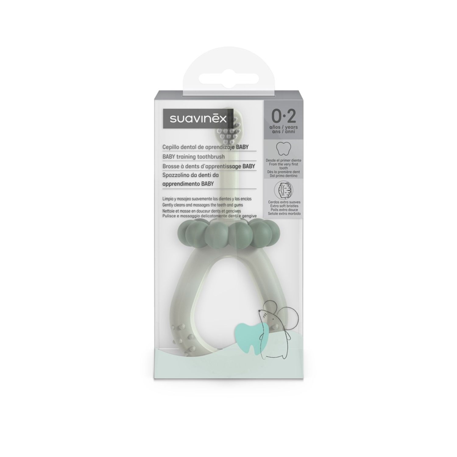 Oral care spazzolino primi dentini baby 0-2 anni verde - suavinex - Suavinex