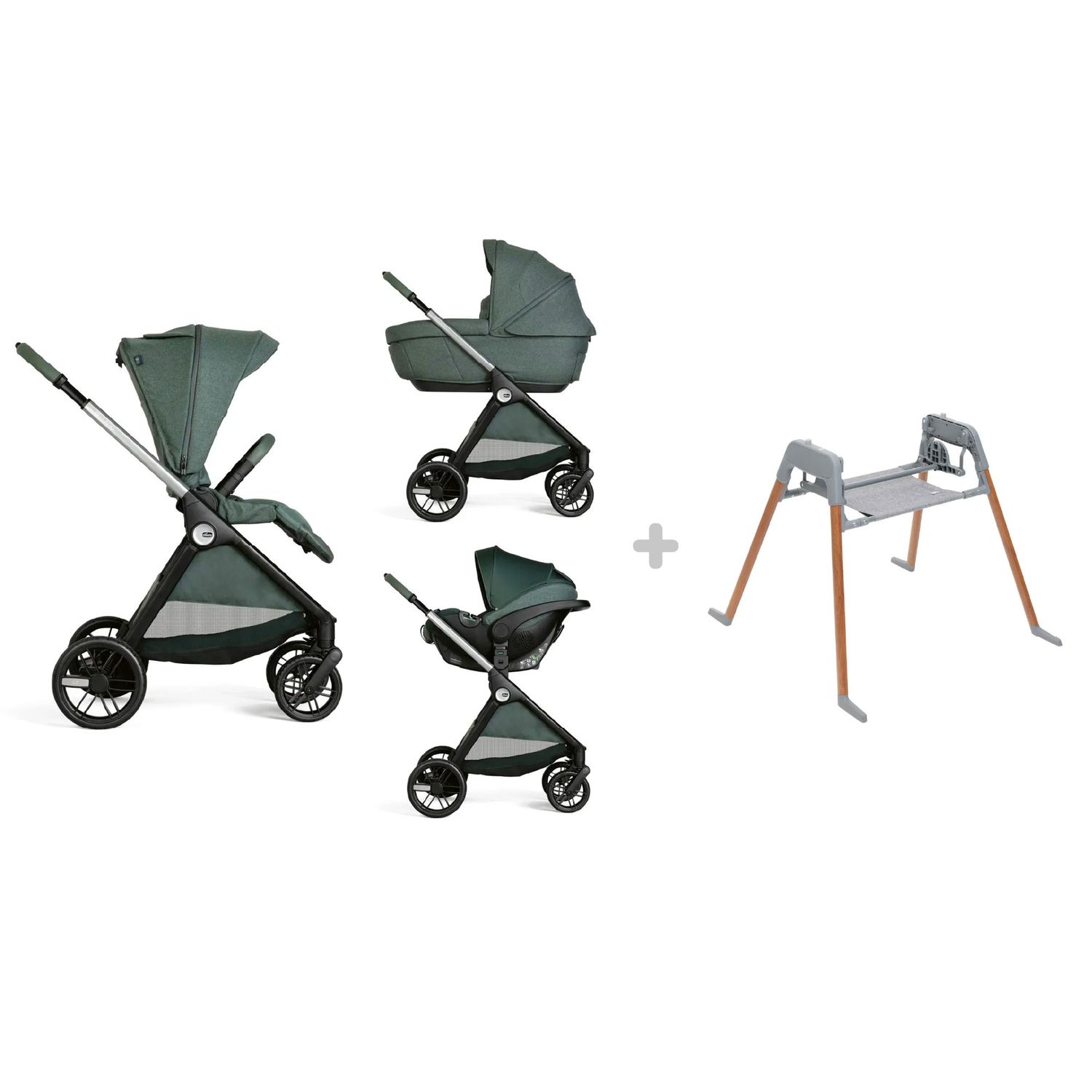 Chicco - trio bellagio 2  gc kory plus  fir tree + lullaglide stand - 