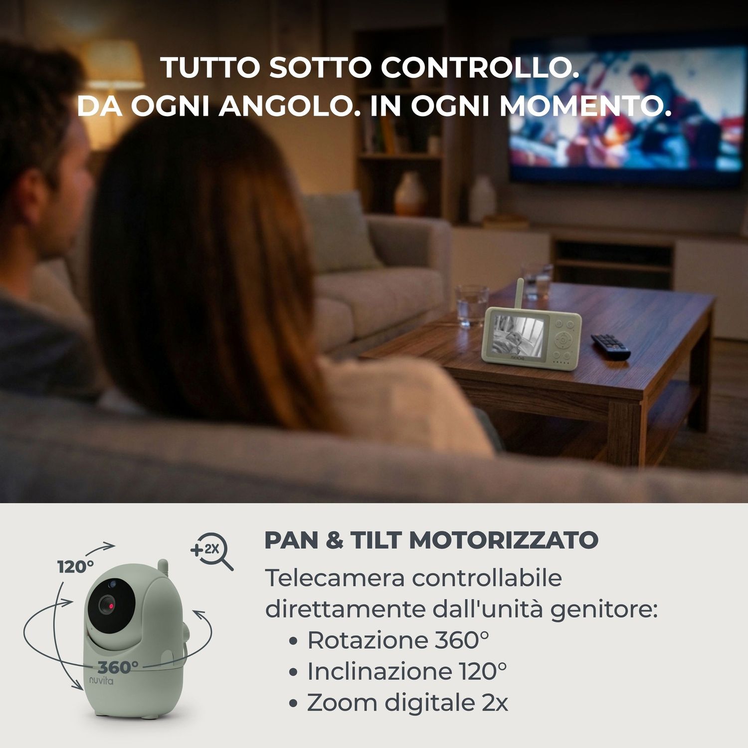 Video baby monitor videovoice 3.2" - nuvita - Nuvita