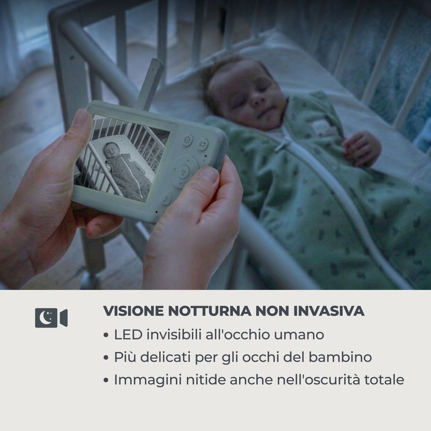 Video baby monitor videovoice 3.2" - nuvita - Nuvita
