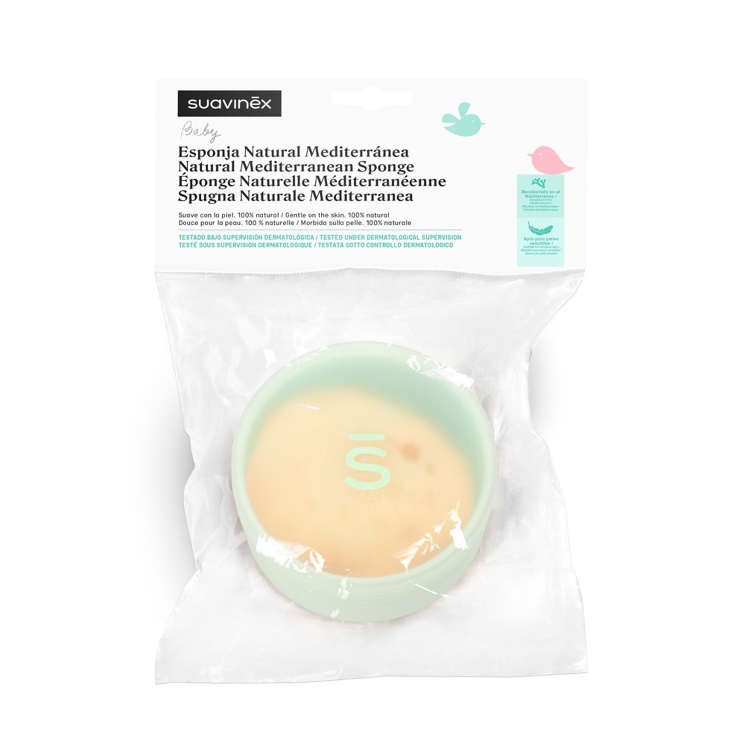 Spugna naturale mediterranea+custodia - suavinex - Suavinex
