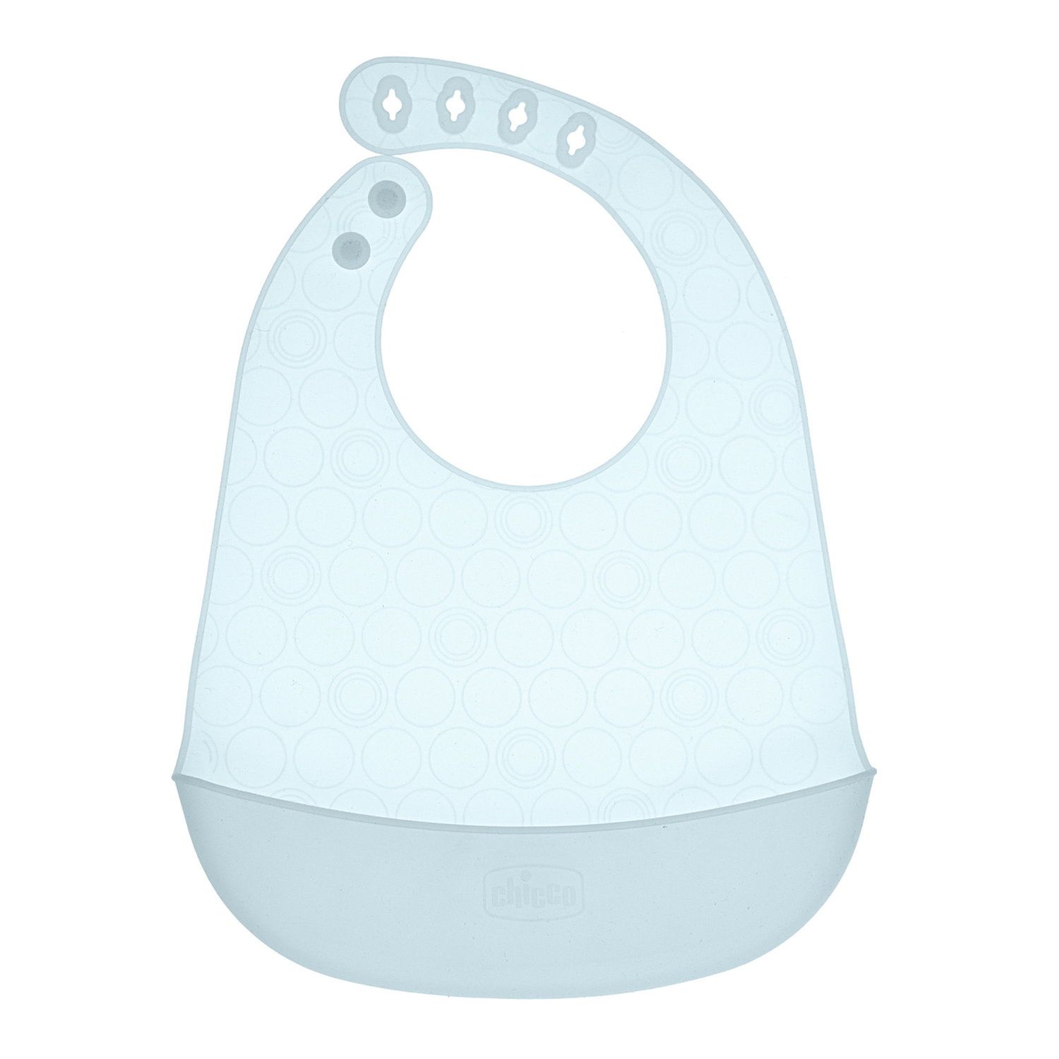 Bavaglia in silicone con tasca azzurro - chicco - Chicco