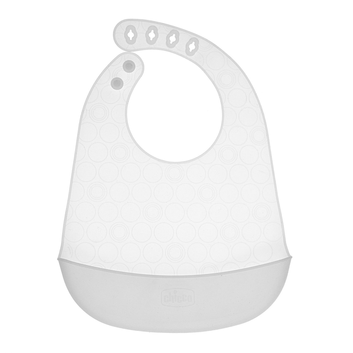 Bavaglia in silicone con tasca grigio - chicco - Chicco