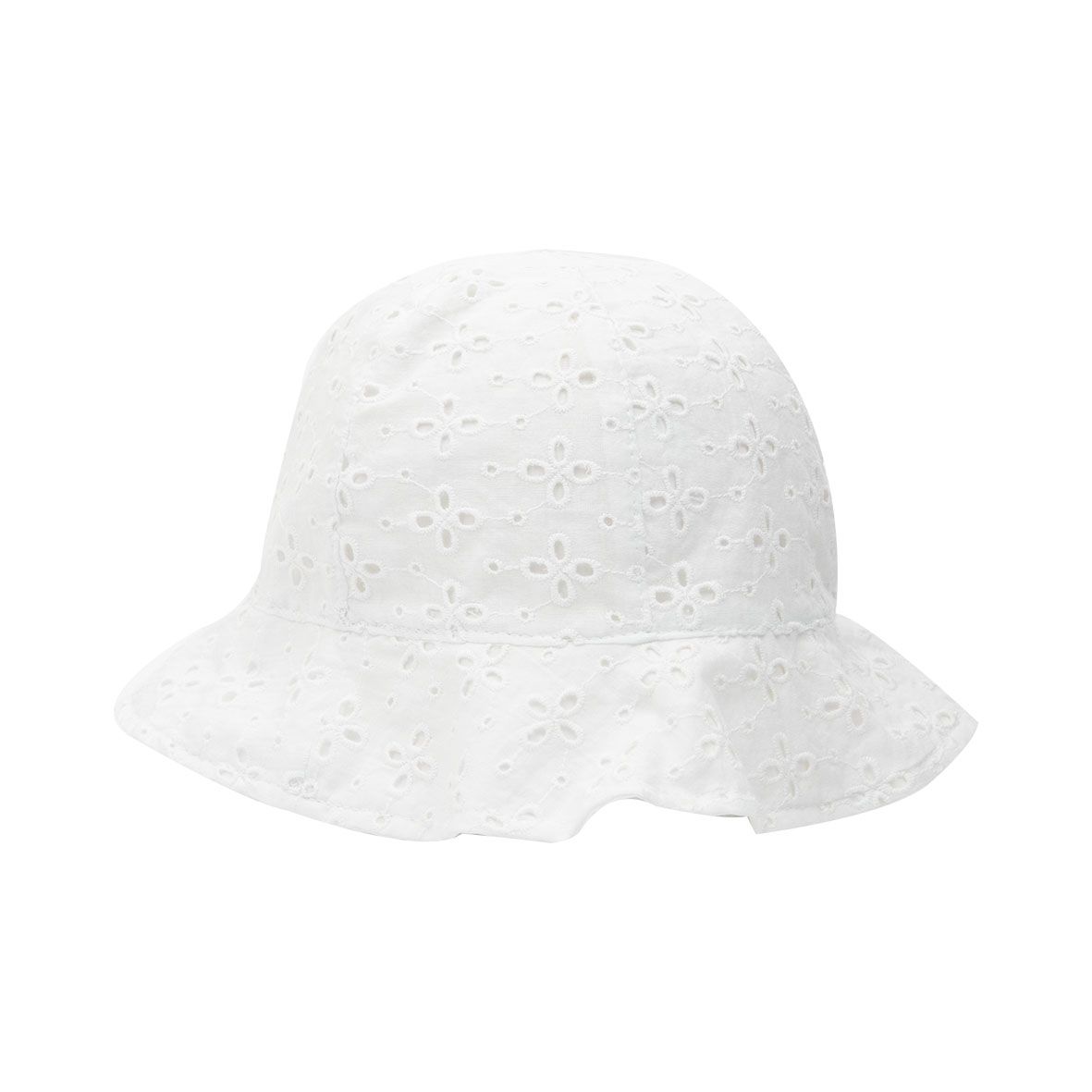 Cappello sangallo bianco bambina - Mawi
