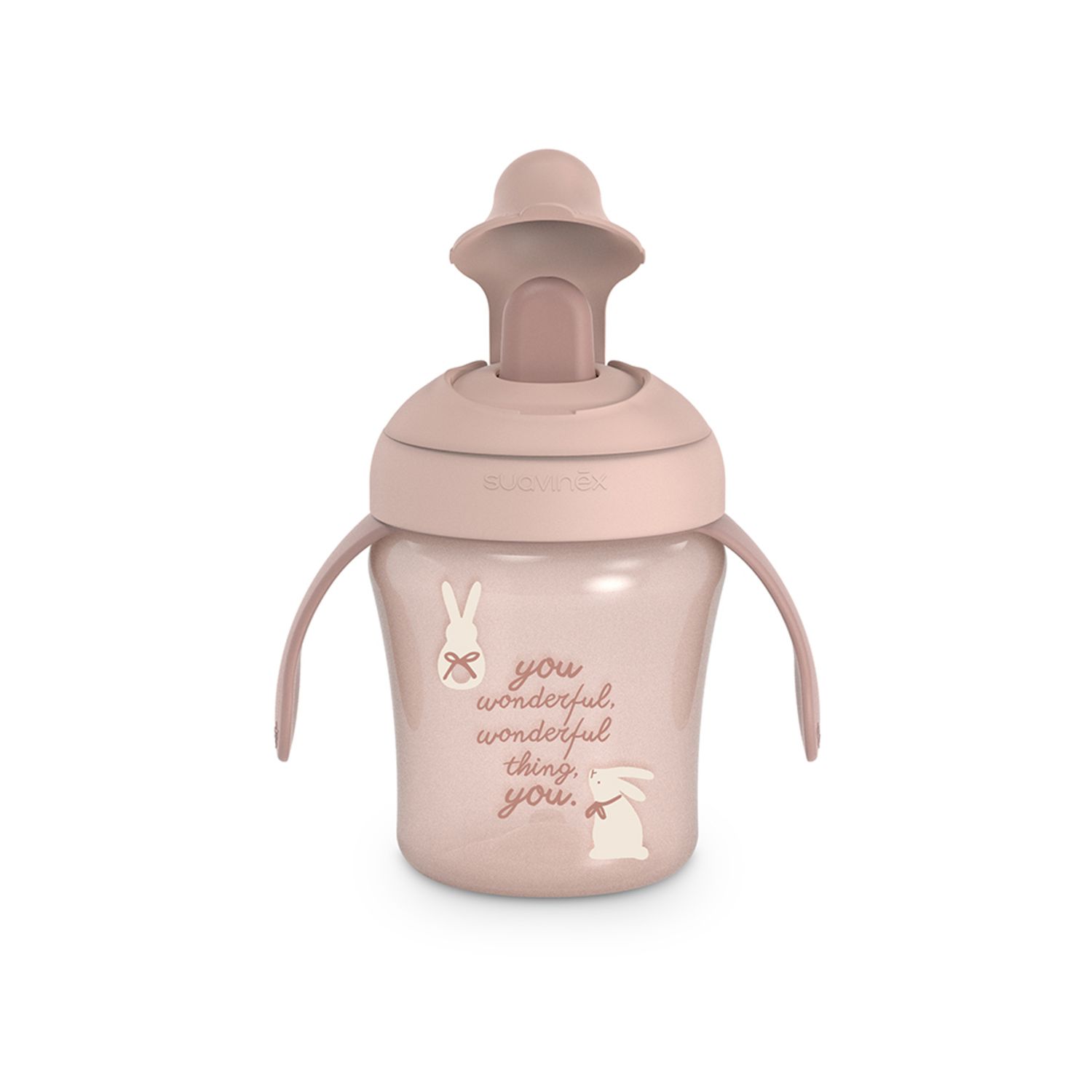 Wonderland tazza antigoccia 200ml +6m rosa - suavinex - Suavinex