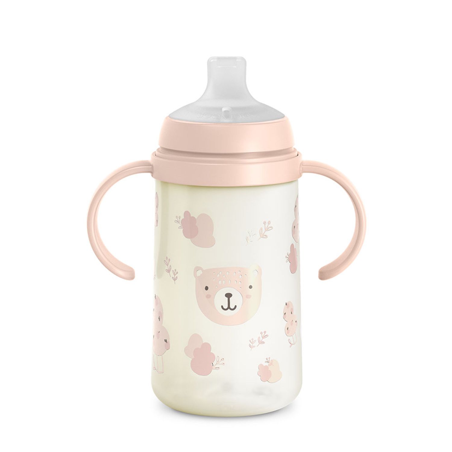 Wild&free biberon antigoccia con manici 270ml +6m rosa - suavinex - Suavinex
