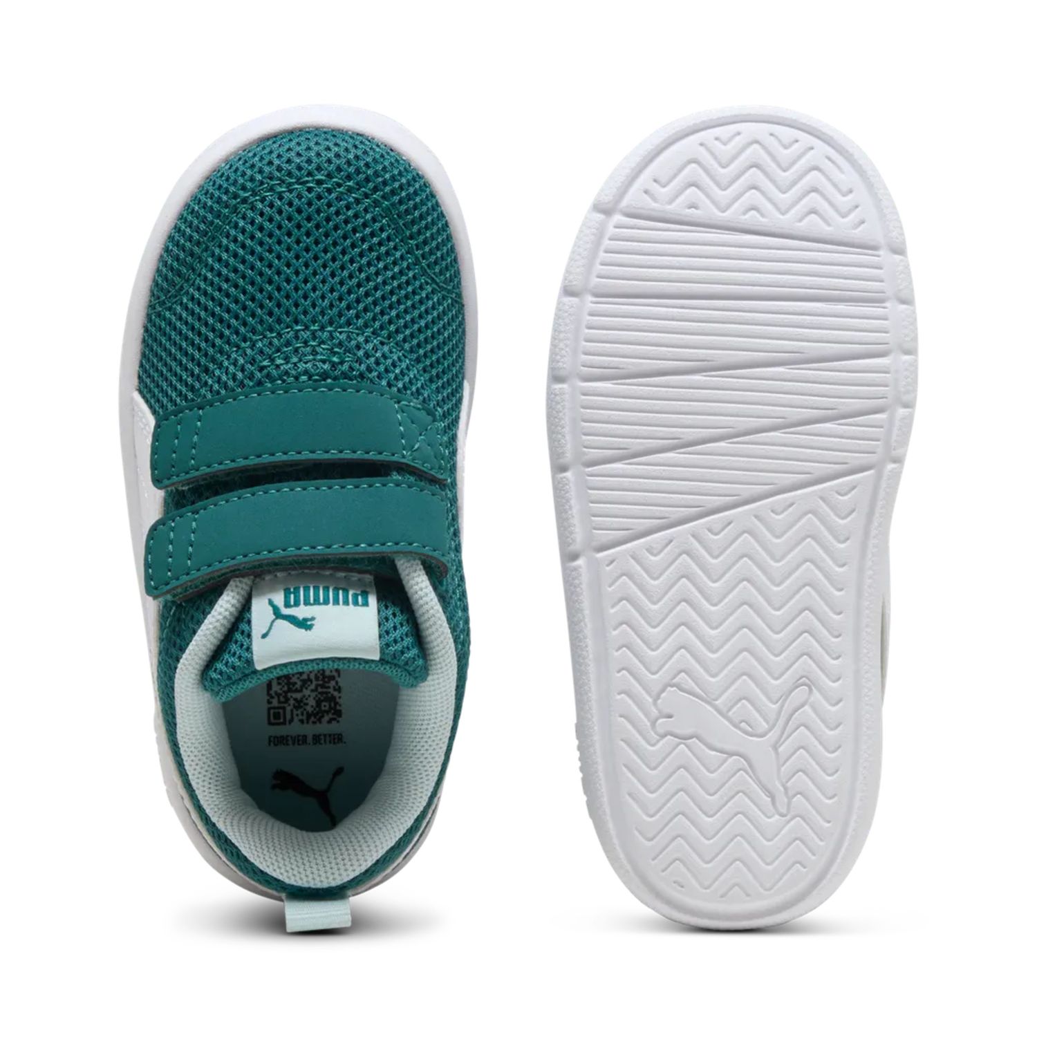 Scarpe bambino puma courtflex v3 mesh verde - Puma