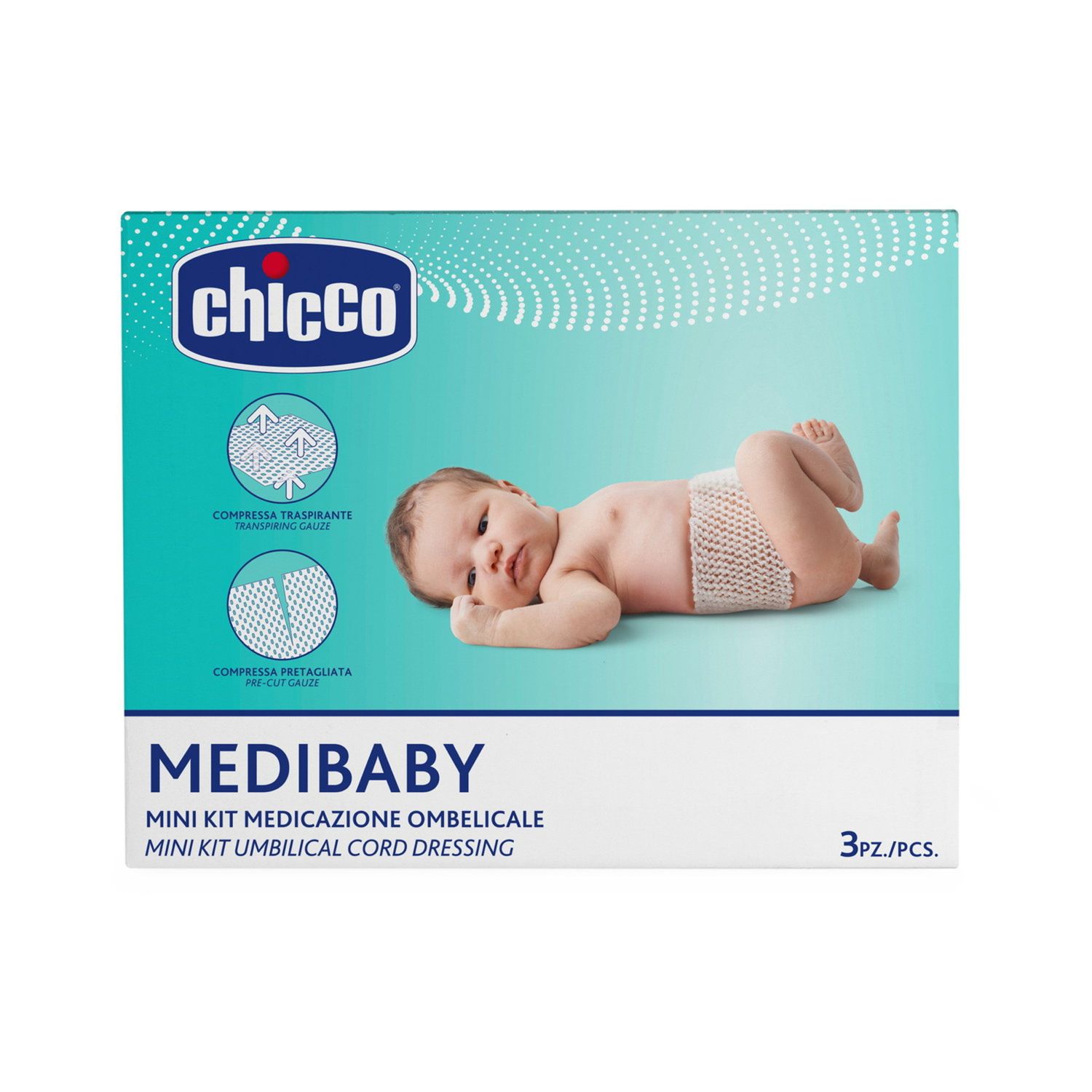 Mini kit medicazione ombelicale - chicco - Chicco