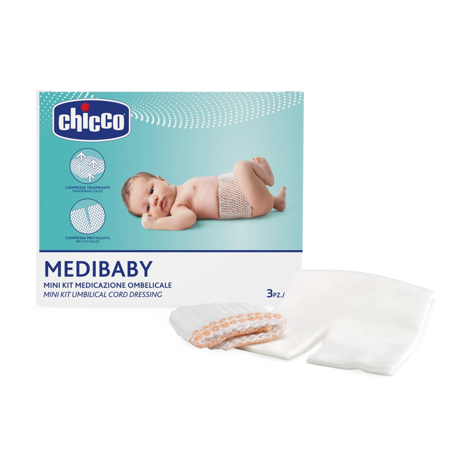 Mini kit medicazione ombelicale - chicco - Chicco