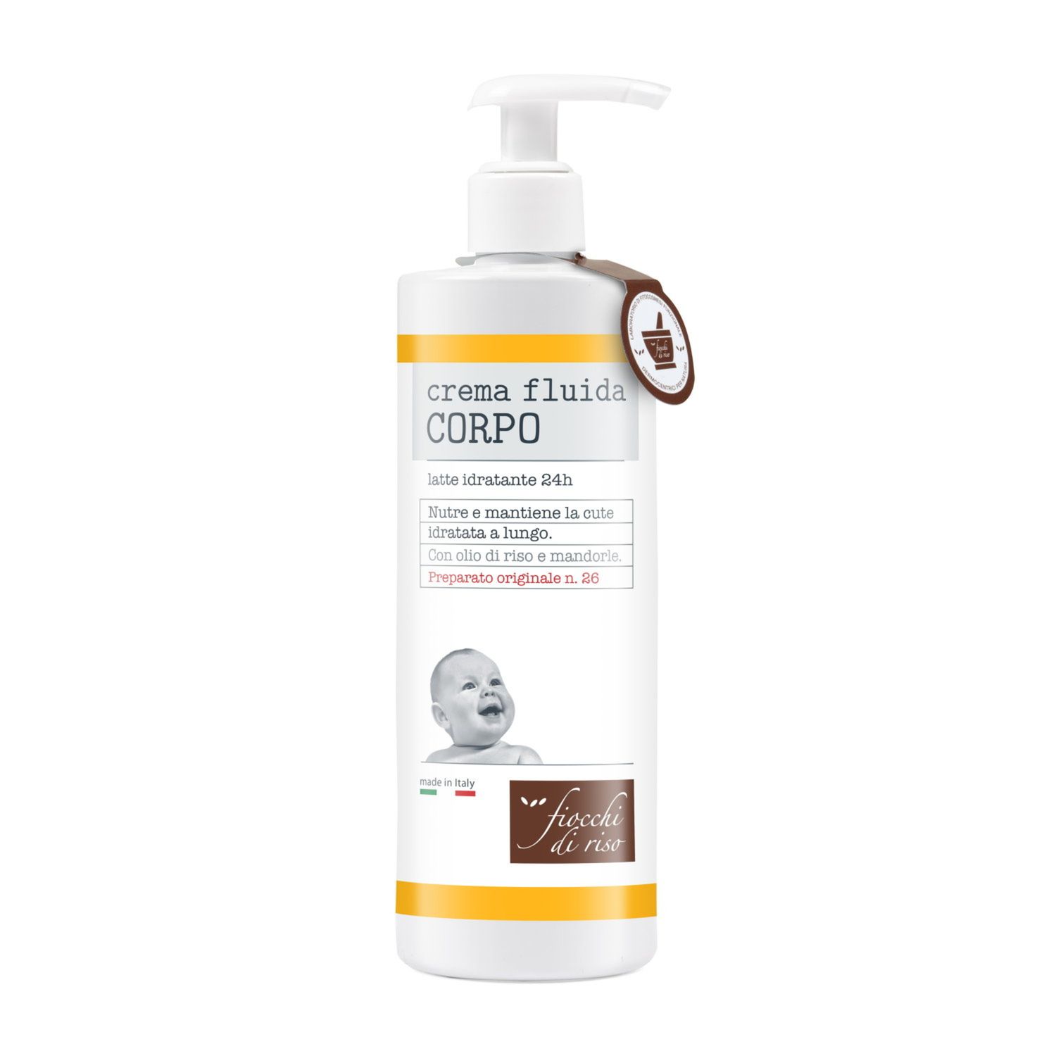 Crema fluida corpo 400 ml - fiocchi di riso - Fiocchi di Riso
