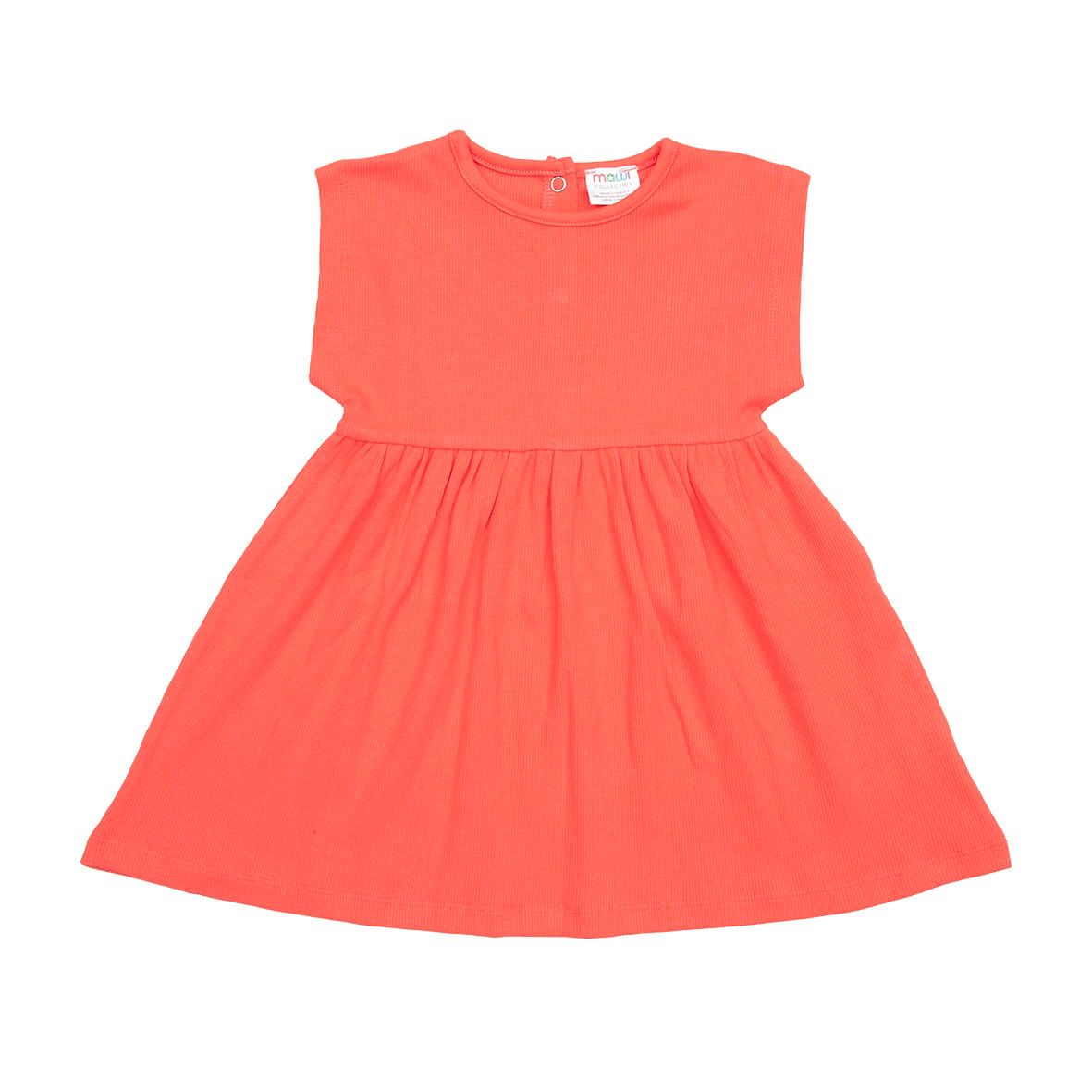 Abito bimba smanicato color corallo - Mawi