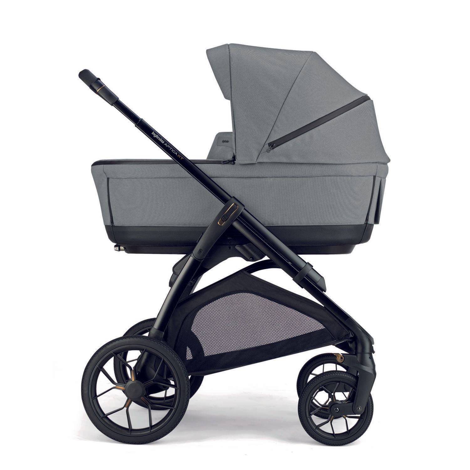 Aptica xt system quattro - canyon grey con telaio black e seggiolino auto darwin infant recline evo - inglesina - Inglesina