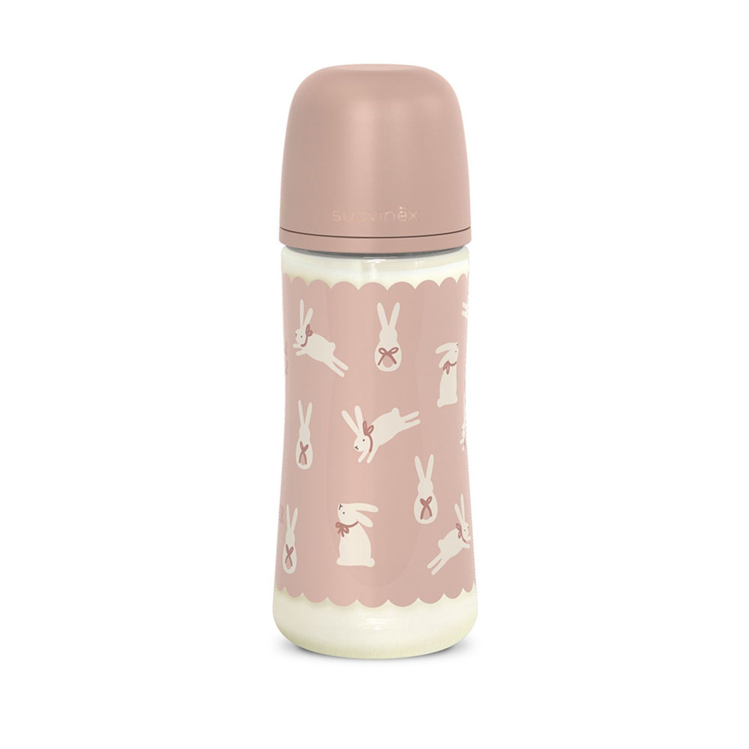 Wonderland biberon 360ml fl l  coniglio rosa - suavinex - Suavinex