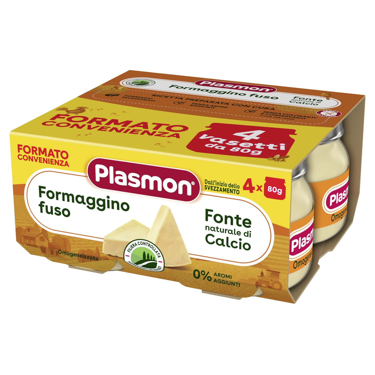 Omogeneizzato formaggino 4x80g - plasmon - Plasmon